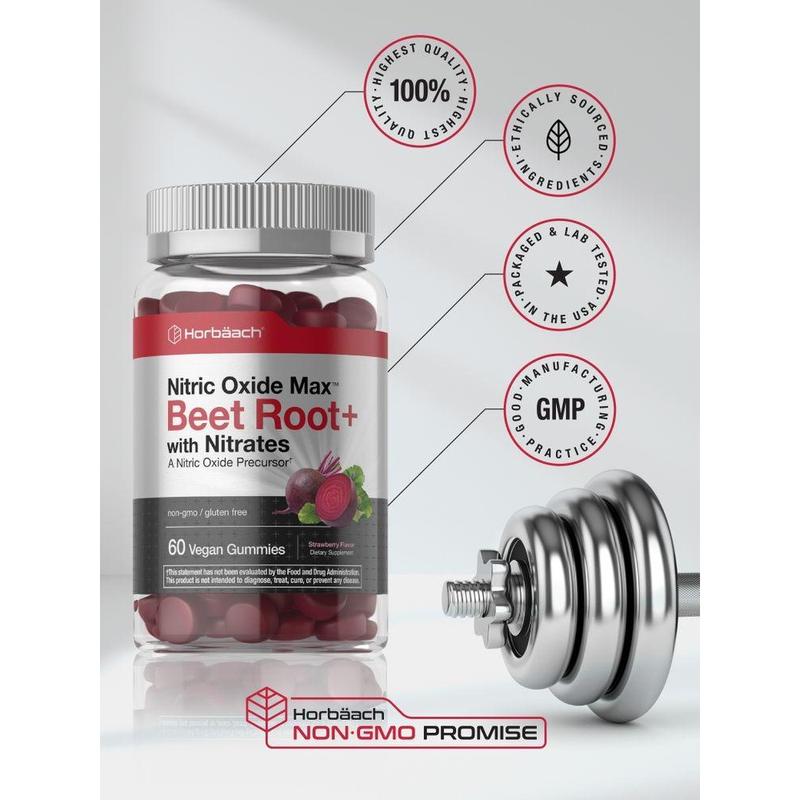 Horbäach Nitric Oxide Beet Root Gummies