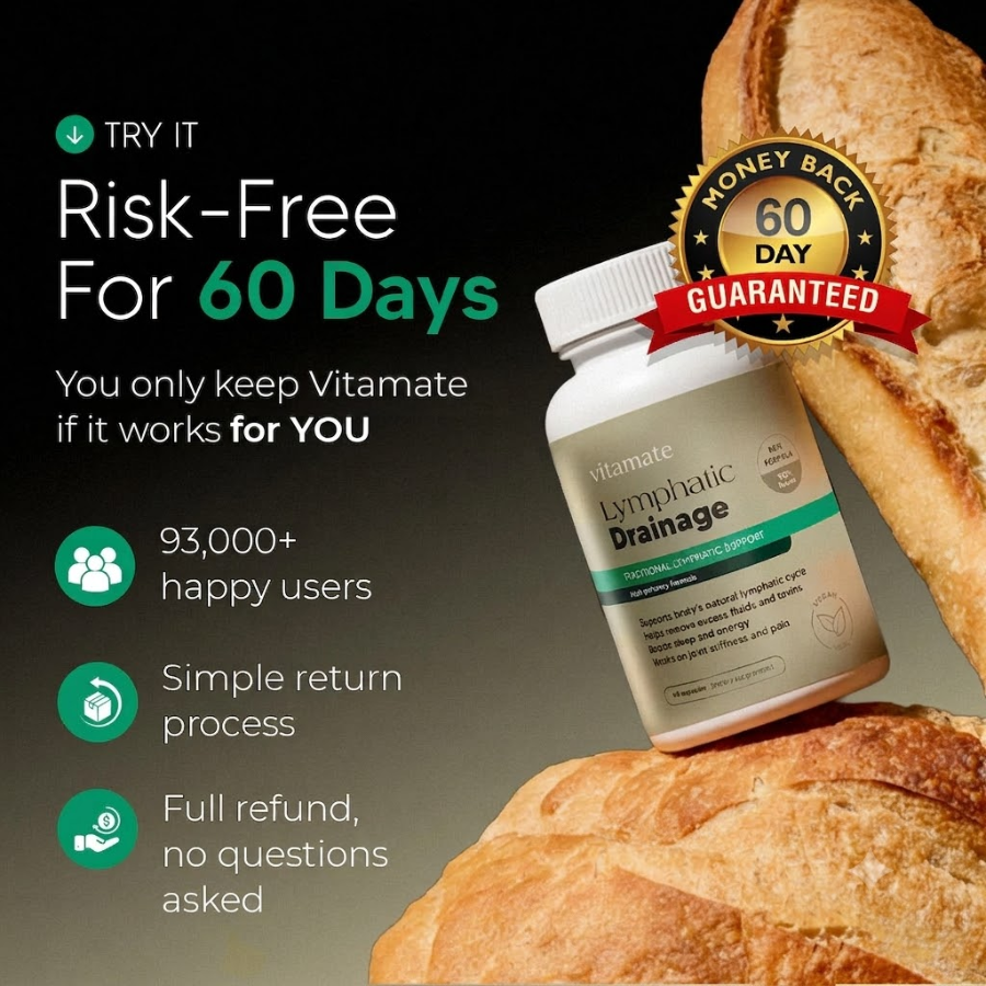 New Maximum Potency Formula - Lymphatic Drainage Capsules by Vitamate™