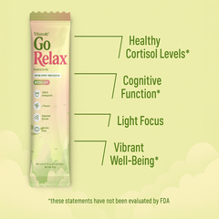 Vitamate GoRelax Matcha Latte Powdered Drink Mix -  Cortisol Balance Supplements