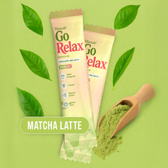 Vitamate GoRelax Matcha Latte Powdered Drink Mix -  Cortisol Balance Supplements