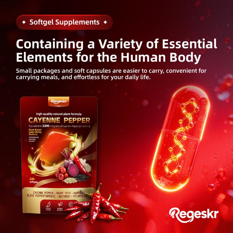 Regeskr Cayenne Pepper Softgel Capsules