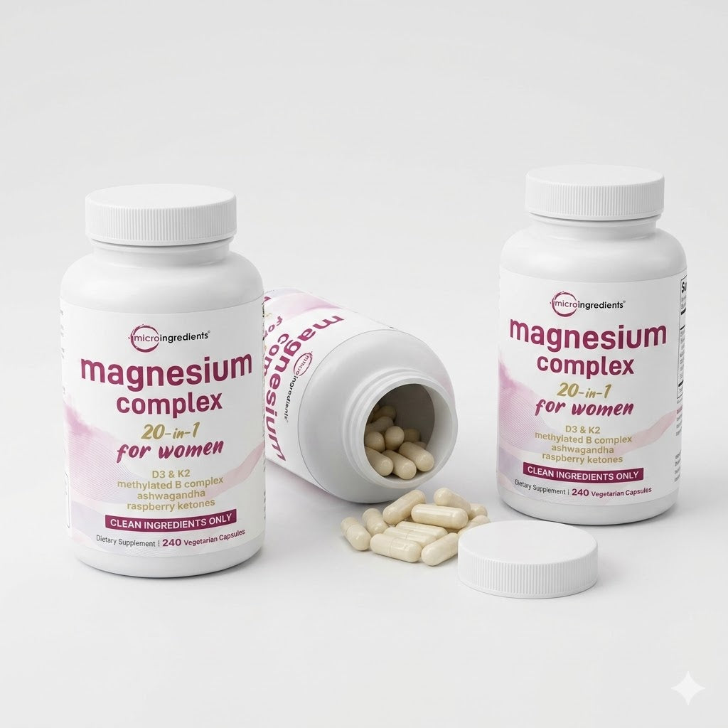 Micro Ingredients Magnesium Complex 20-in-1 for Women, 240 Vegetarian Capsules