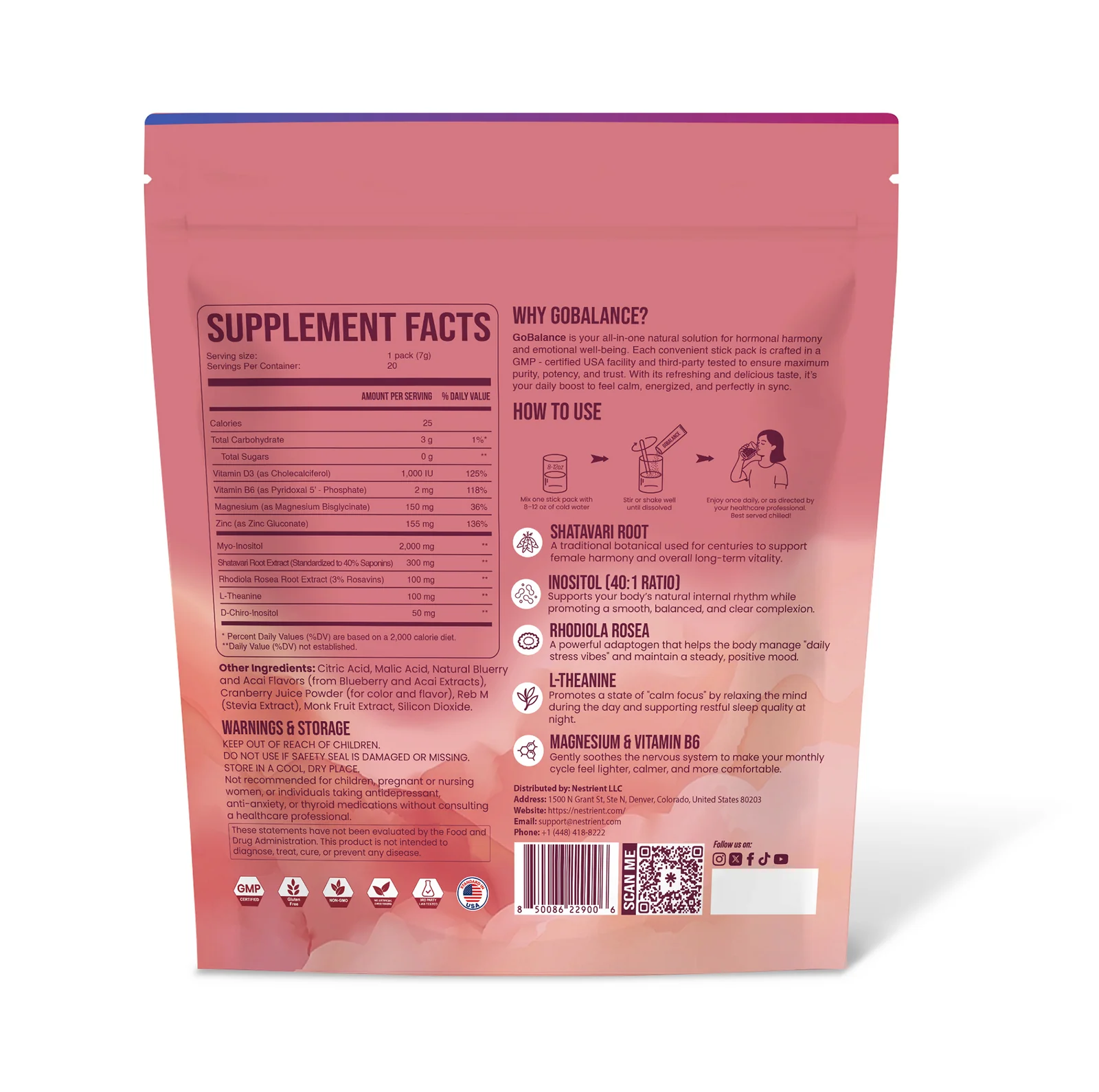 Nestrient GoBalance Hormonal Support Drink Mix