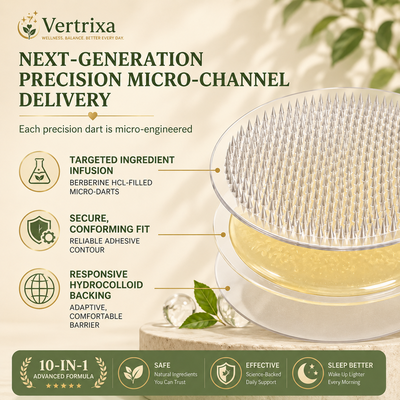 Vertrixa™ Berberine 10-in-1 Nano Microneedle Slimming Patch
