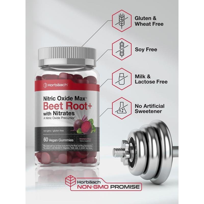 Horbäach Nitric Oxide Beet Root Gummies