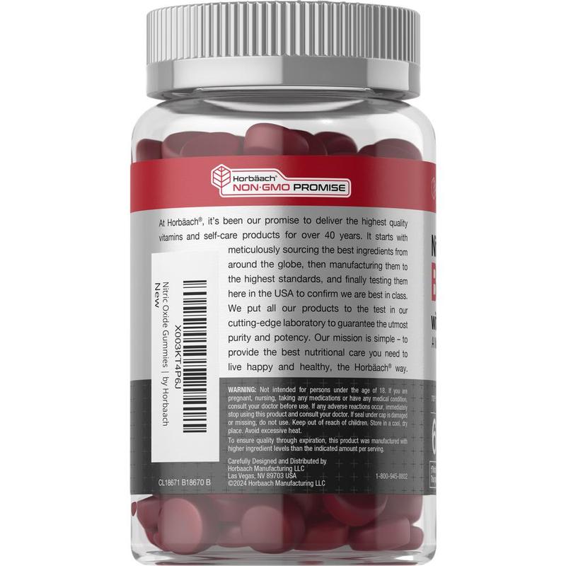Horbäach Nitric Oxide Beet Root Gummies