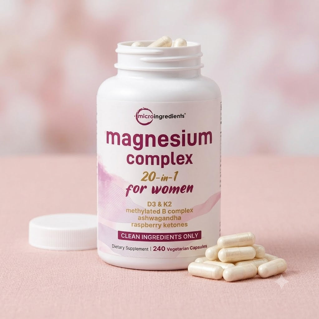 Micro Ingredients Magnesium Complex 20-in-1 for Women, 240 Vegetarian Capsules