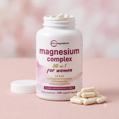 Micro Ingredients Magnesium Complex 20-in-1 for Women, 240 Vegetarian Capsules