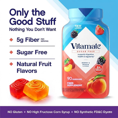 Vitafusion Fiber Well Sugar-Free Gummies