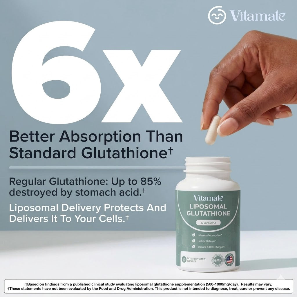 Liposomal Glutathione Capsules – Skin Glow, Immune & Detox Support
