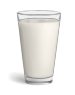 Calcium in 8 ounce glass of milk